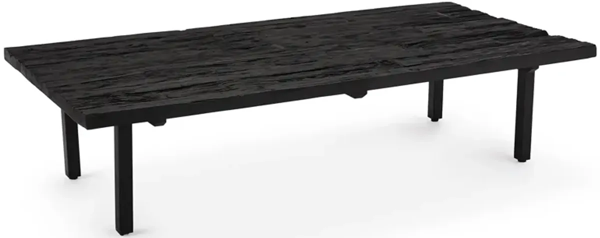 Ash Black Reclaimed Wood Cocktail Table