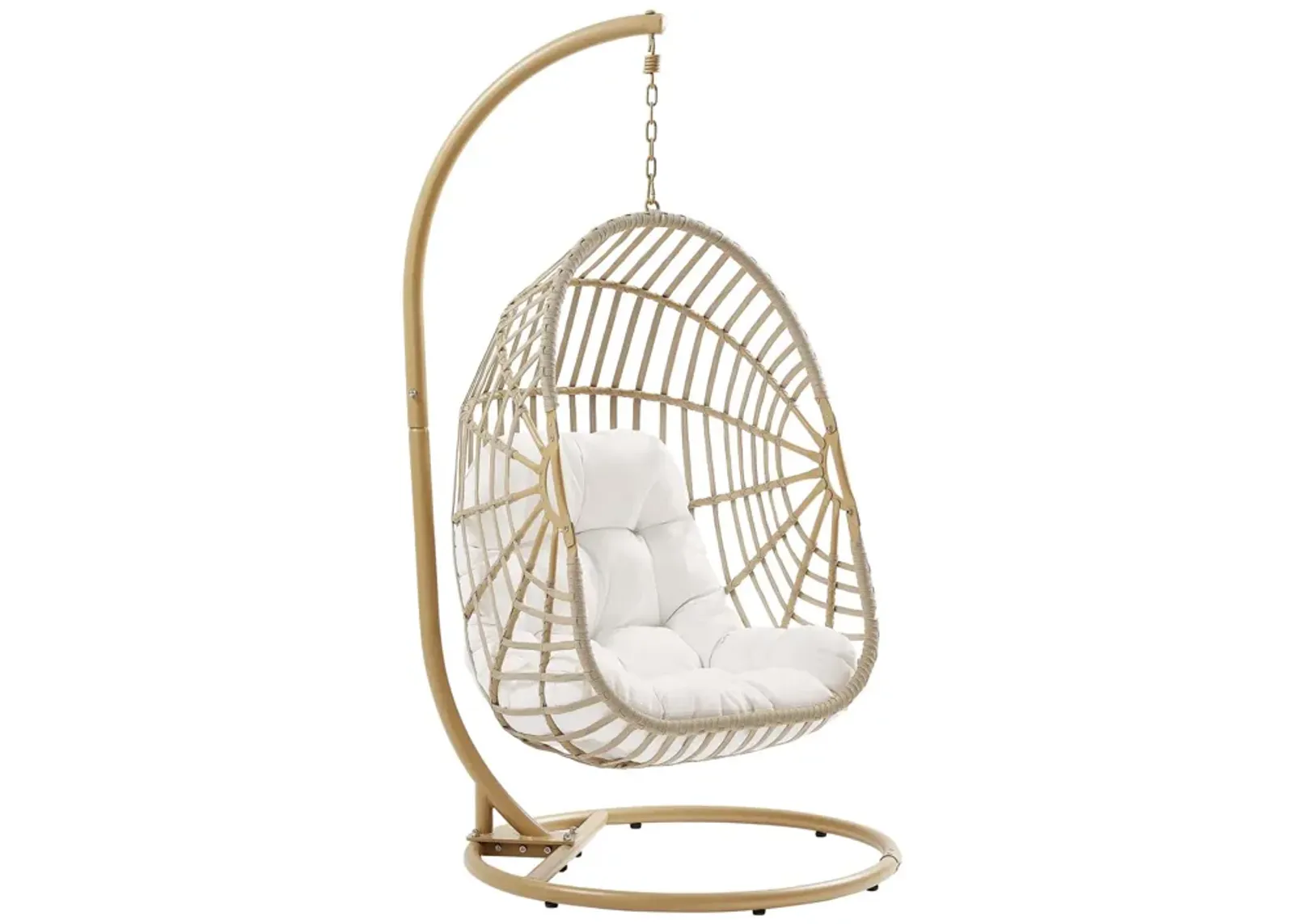 Amalie Wicker Rattan Outdoor Patio Rattan Swing Chair