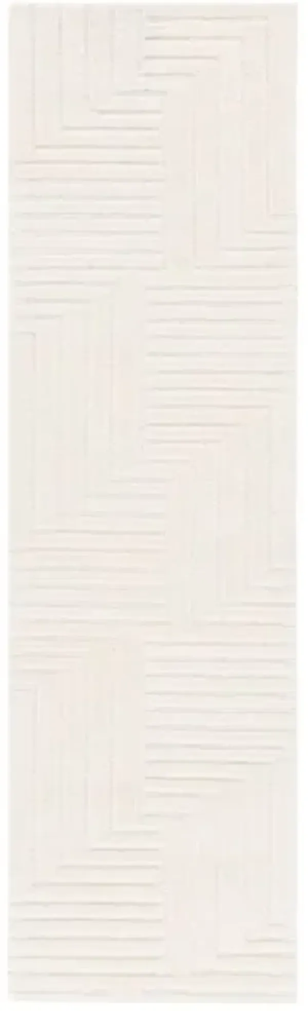 EBONY 802 Beige  2'-3' X 8' Runner Rug