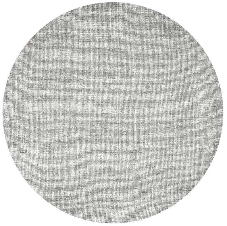 Brindleton Gray Tweed Wool 8' x 8' Round Round  Rug