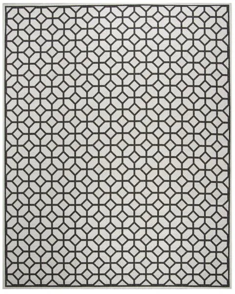 LINDEN 127 Collection LND127A-9 Light Grey / Charcoal 9' X 12'