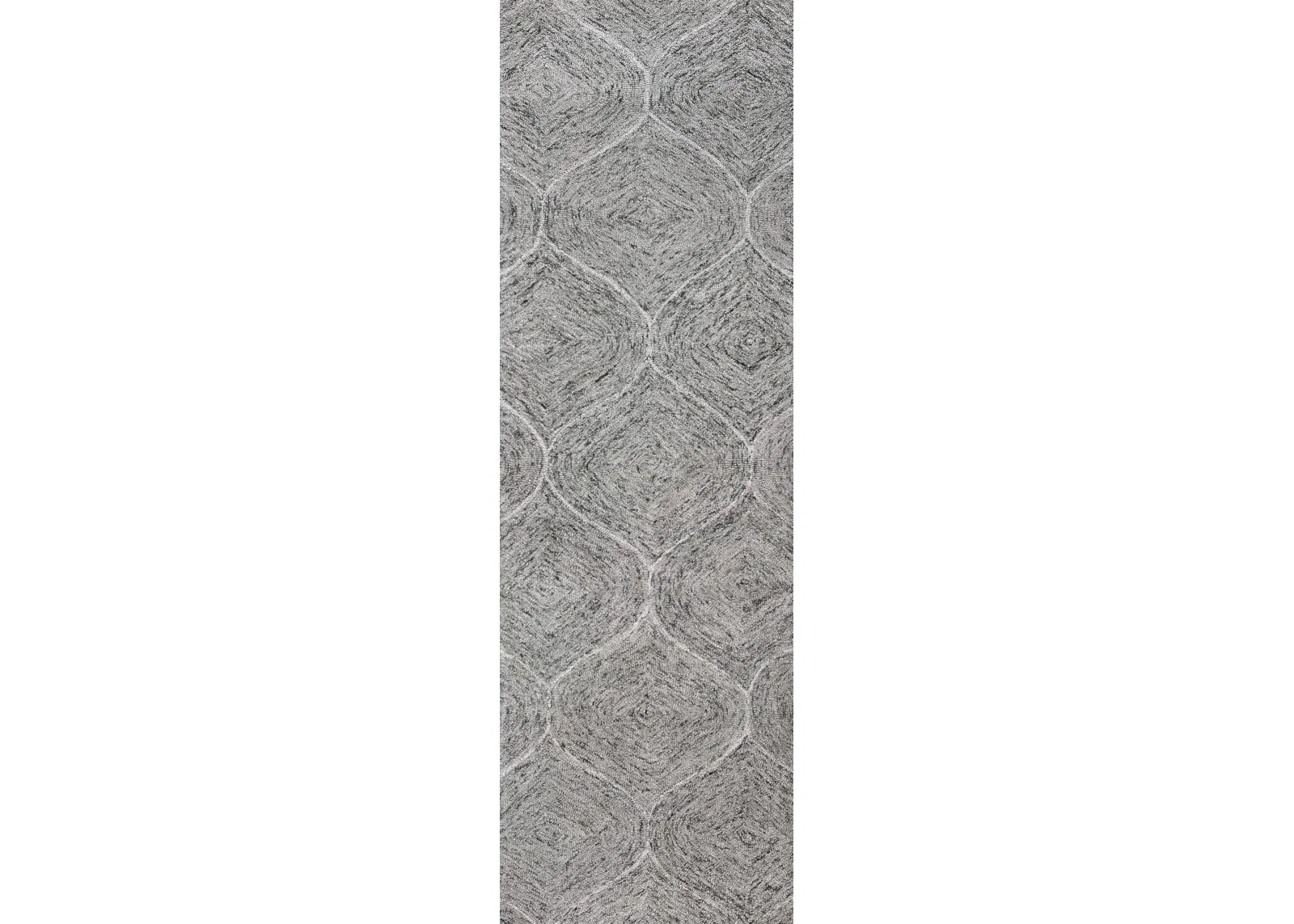 Brindleton Gray Tweed Wool 2'6" x 8' Runner Rug