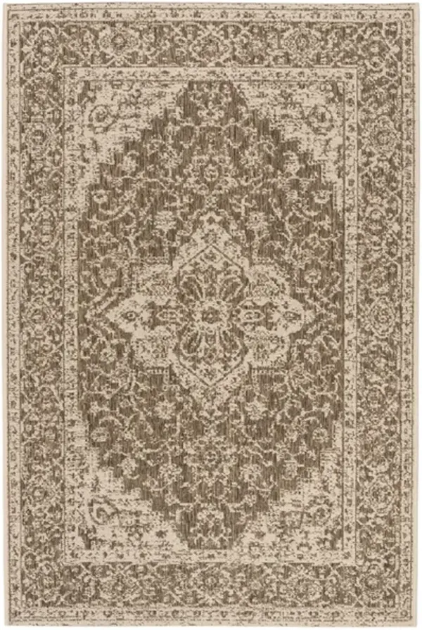 BEACH HOUSE Collection BHS137D-6R Beige / Cream 6'-7" X 6'-7" Round