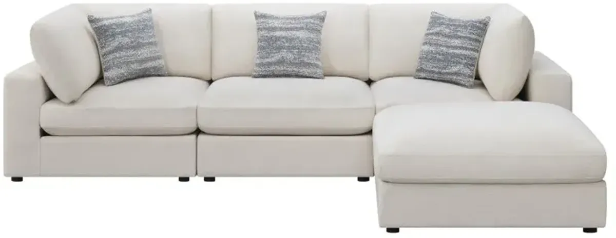 Serene 4-Piece Upholstered Modular Sectional