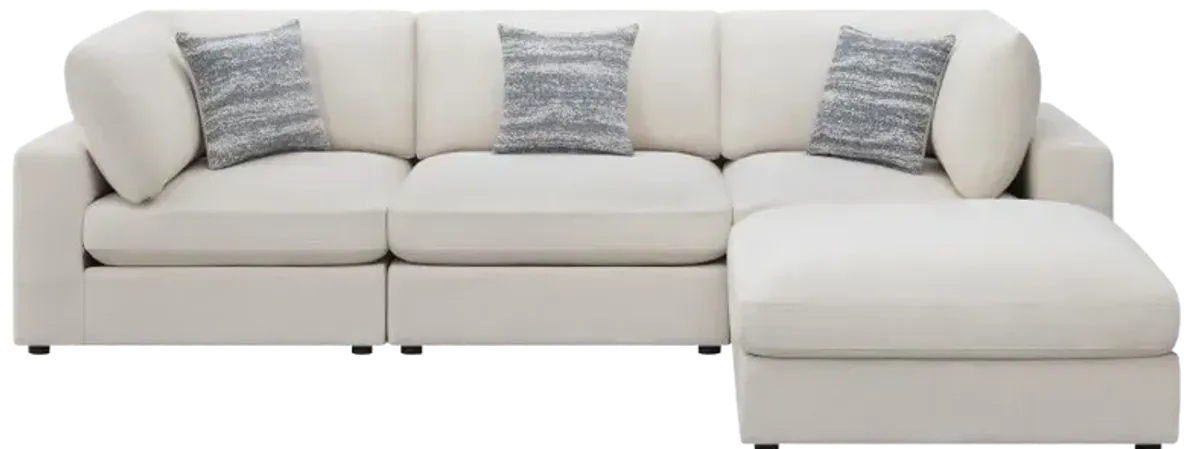 Serene 4-Piece Upholstered Modular Sectional