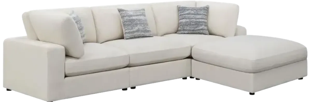 Serene 4-Piece Upholstered Modular Sectional