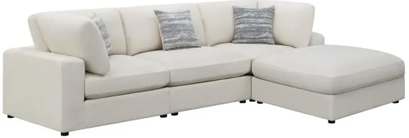 Serene 4-Piece Upholstered Modular Sectional