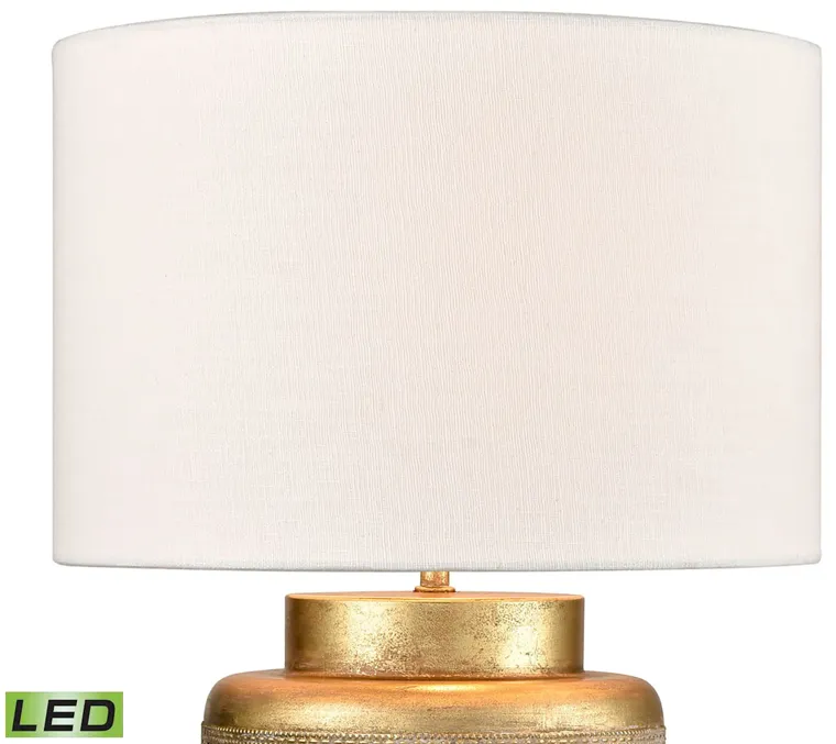 Giralda 18'' High 1-Light Table Lamp - Antique Gold - Includes LED Bulb