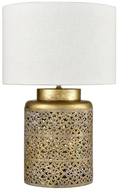 Giralda 18'' High 1-Light Table Lamp - Antique Gold - Includes LED Bulb