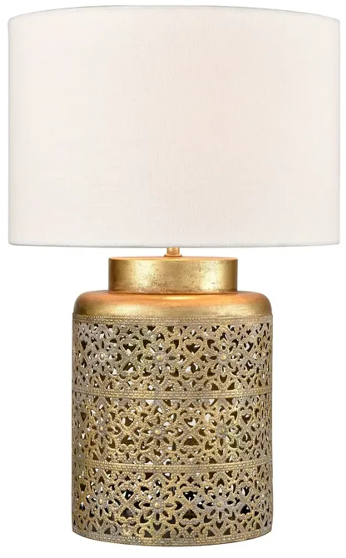 Giralda 18'' High 1-Light Table Lamp - Antique Gold - Includes LED Bulb