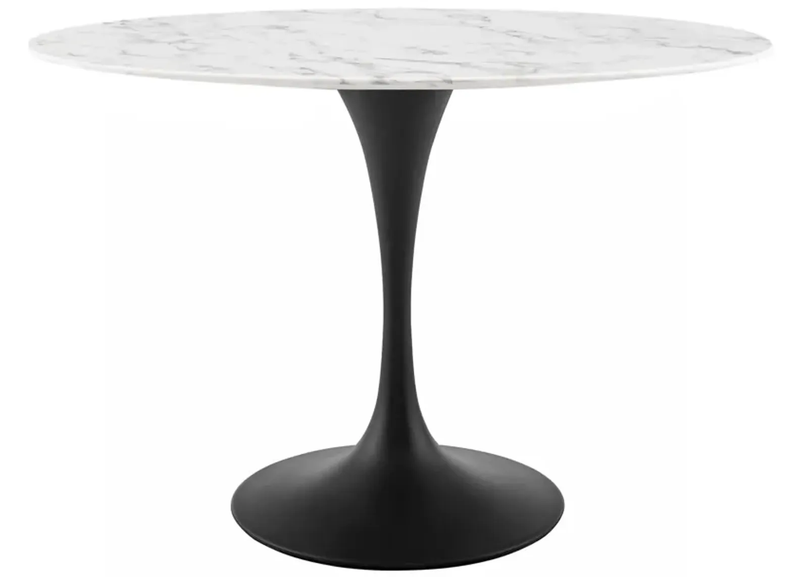 Lippa 48" Oval Artificial Marble Dining Table