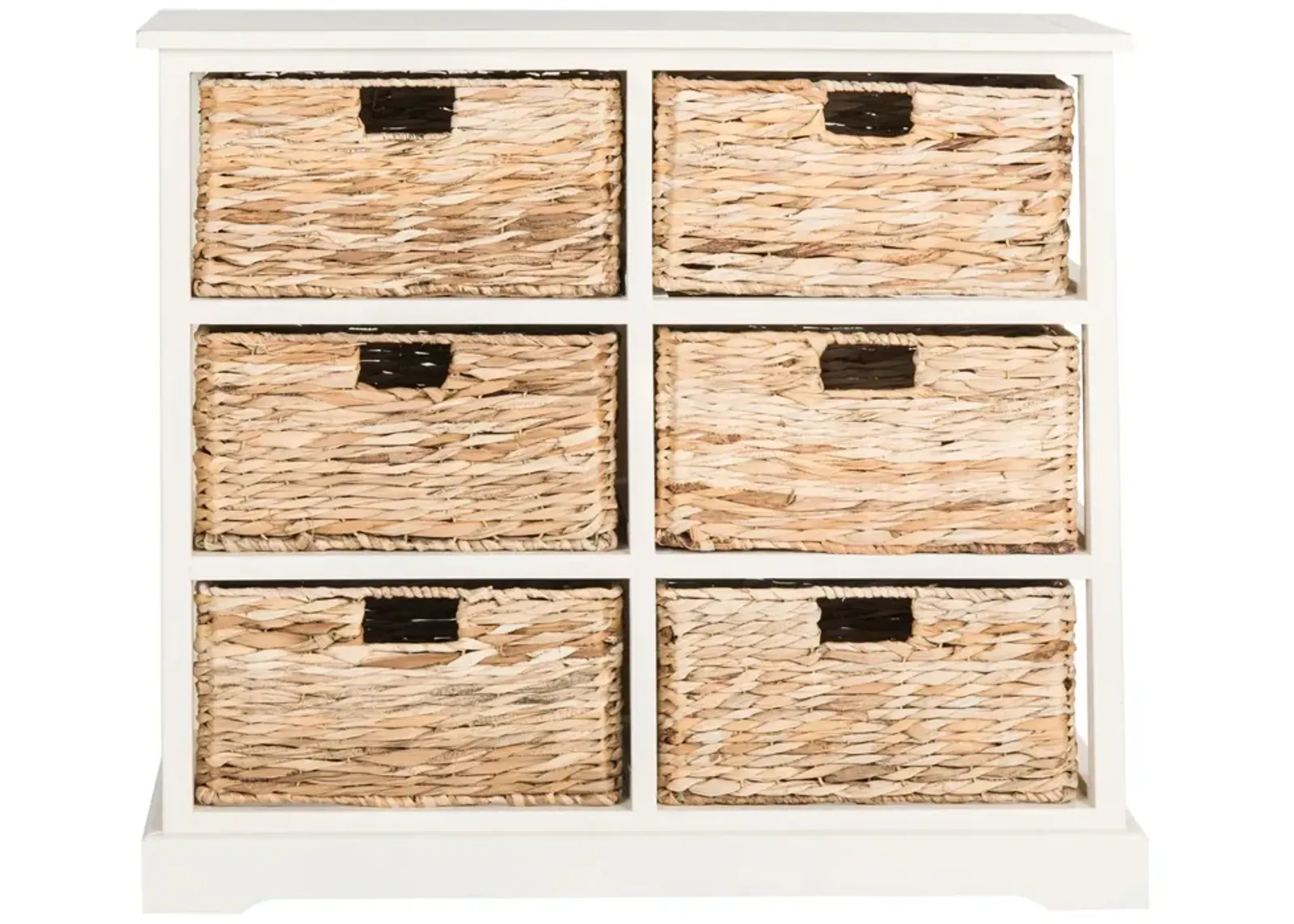 KEENAN 6 WICKER BASKET STORAGE CHEST