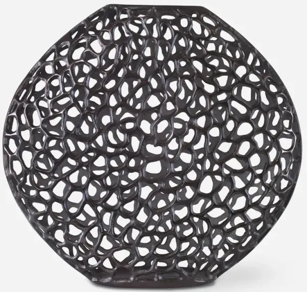 Web Dark Bronze Vase