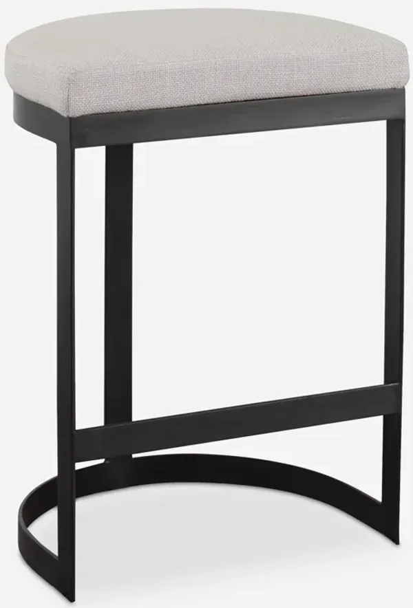 Ivanna Black Iron Counter Stool