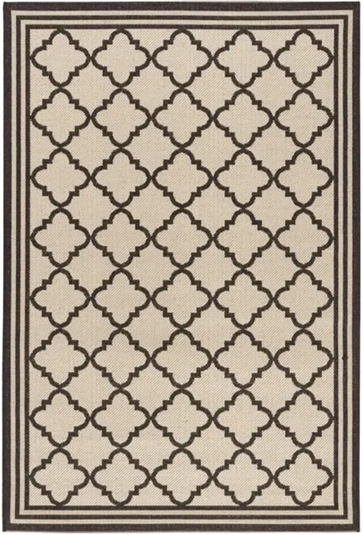 Safavieh BEACH HOUSE Collection BHS121U-6 Creme / Brown 6'-7" X 9'-2"