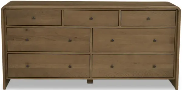 Riley 7 Drawer Dresser Oak