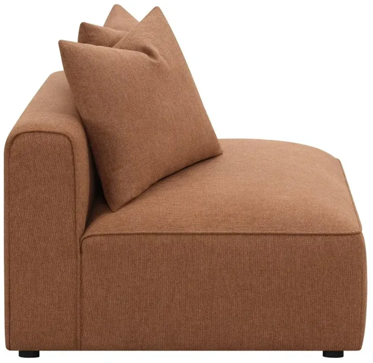 Aja Upholstered Tight Back Armless Chair