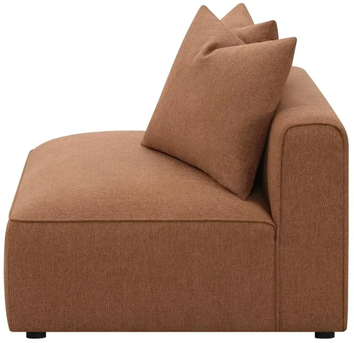 Aja Upholstered Tight Back Armless Chair