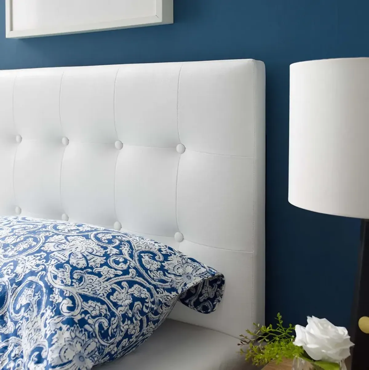 Emily Twin Upholstered Vinyl Headboard