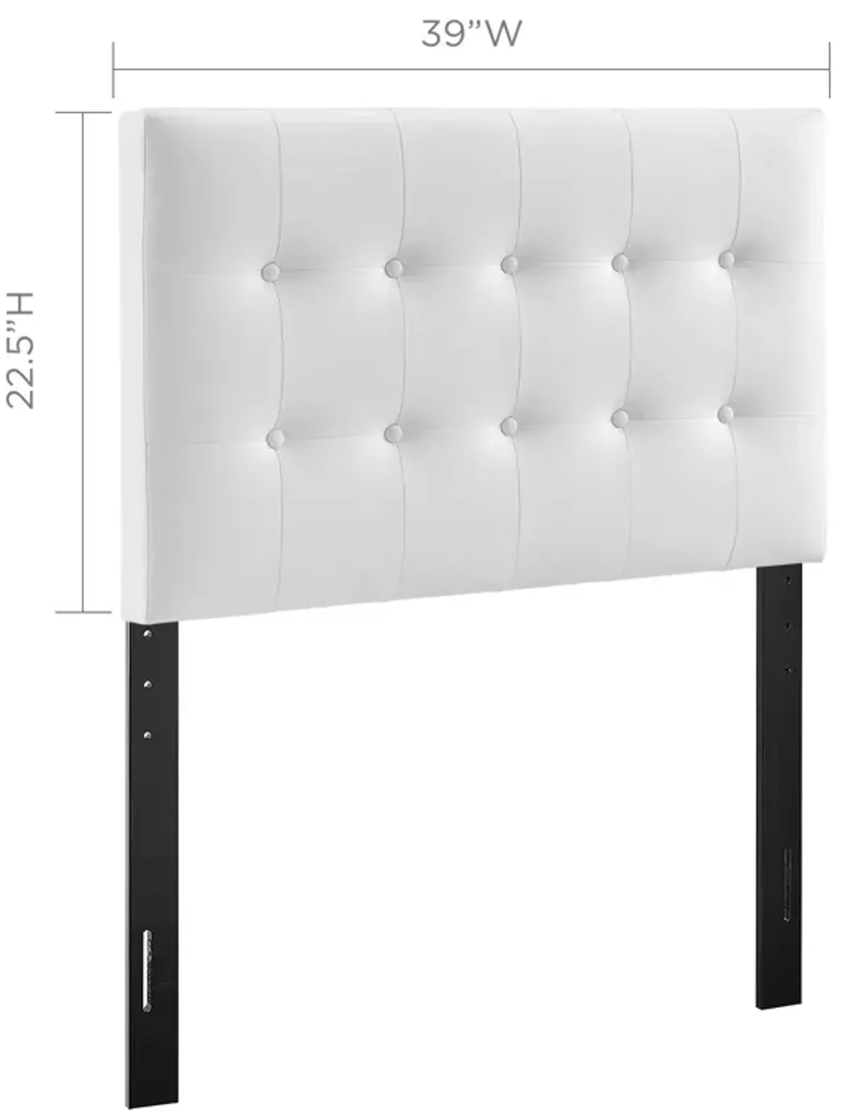 Emily Twin Upholstered Vinyl Headboard