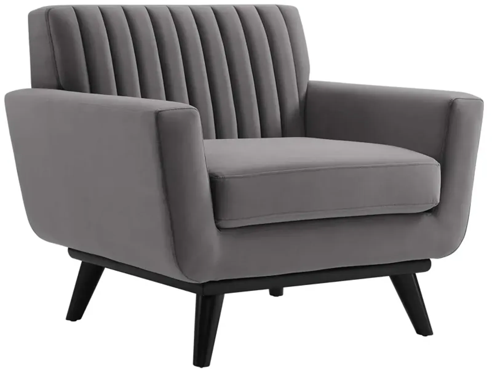 Engage Channel Tufted Performance Velvet Armchair