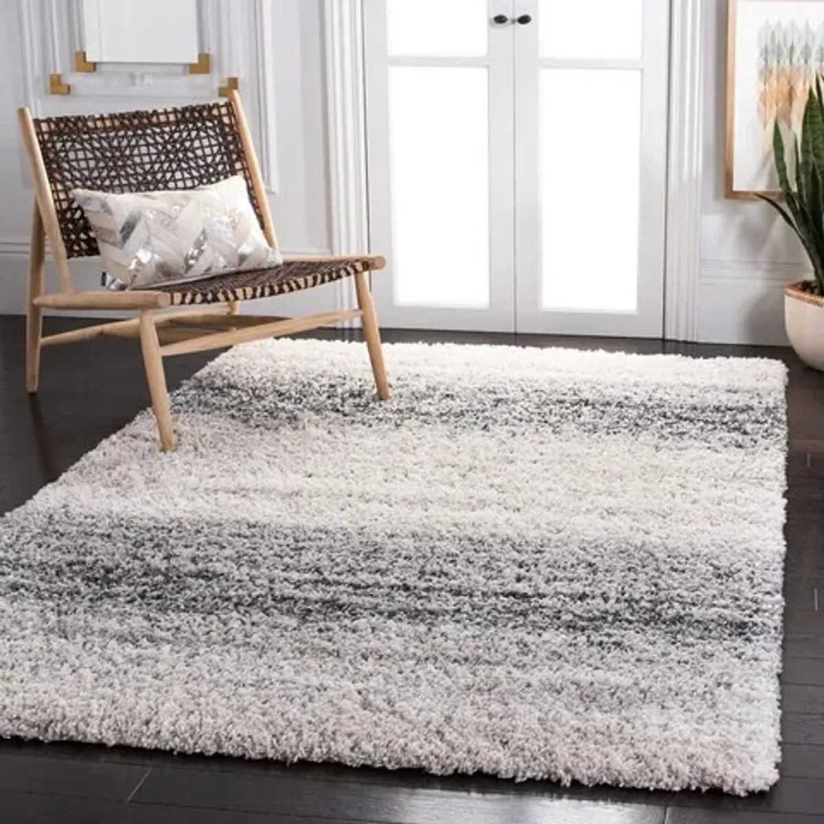 FONTANA SHAG Large Rectangle Power Loomed 8' X 10' Rug