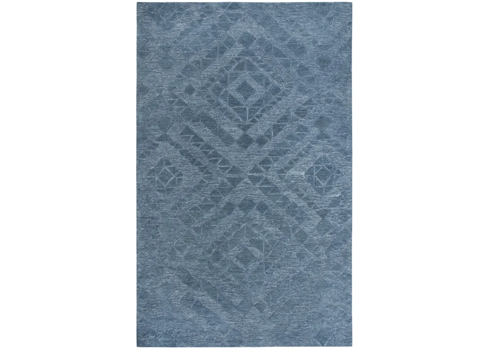 Fifth Avenue Blue Diamond Wool 5' x 8' Rectangle Rug