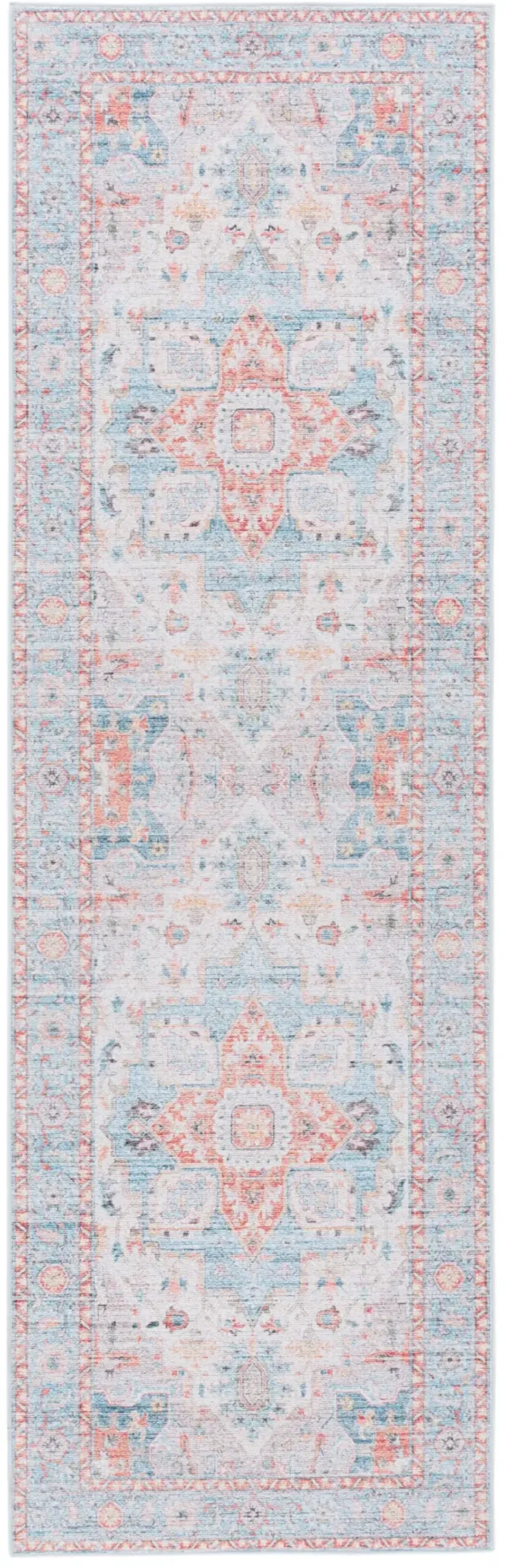TUCSON 913 TURQUOISE  2'-6' x 8' Runner Rug