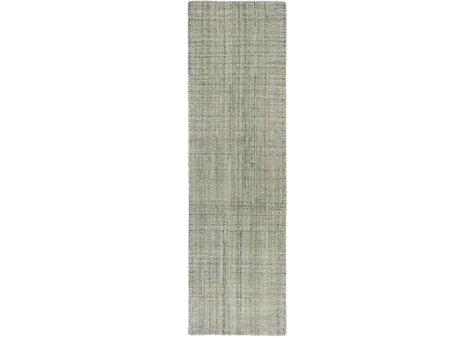 ABSTRACT 151 GREEN 2'-3' x 8' Runner Rug