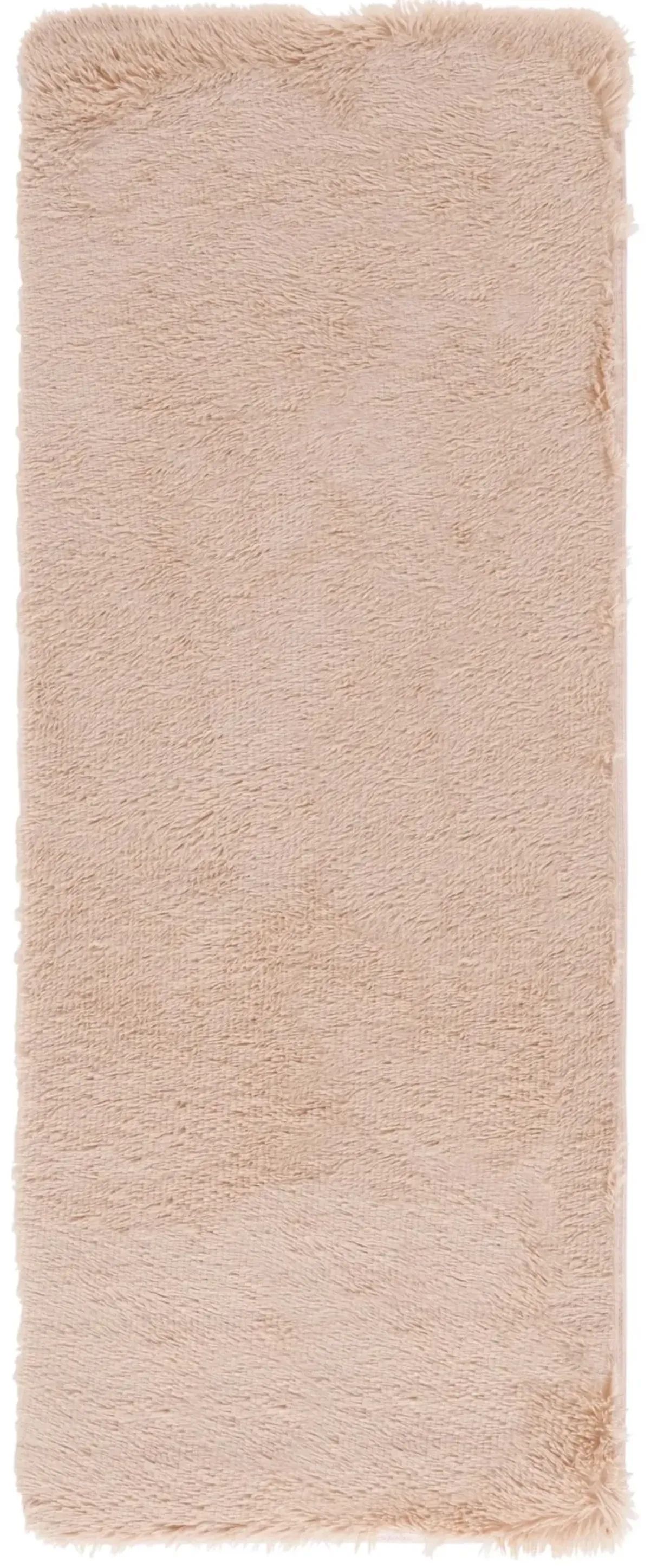 RAINBOW SHAG 101 BEIGE 2'-3' x 6' Runner Rug