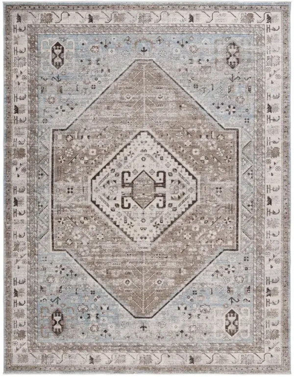 ANTIQUE PATINA 646 Blue 10' x 12'-9' Large Rectangle Rug