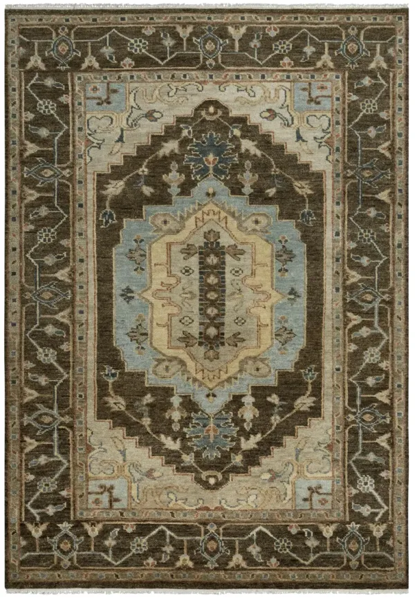 Belmont Dk. Brown  Hand Spun Wool 2' x 3'  Rectangle Rug