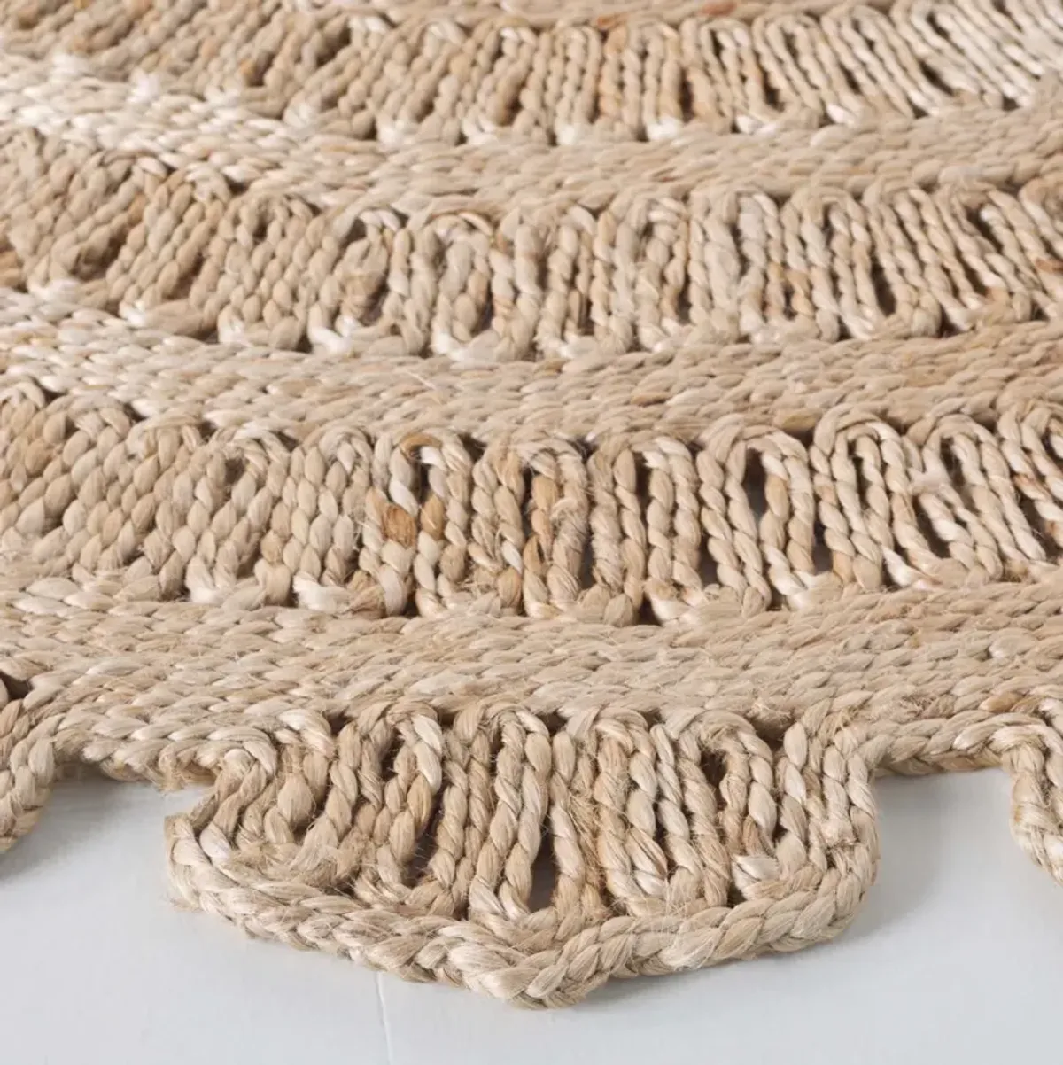 NATURAL FIBER 243 NATURAL 3' x 3' Round Round Rug