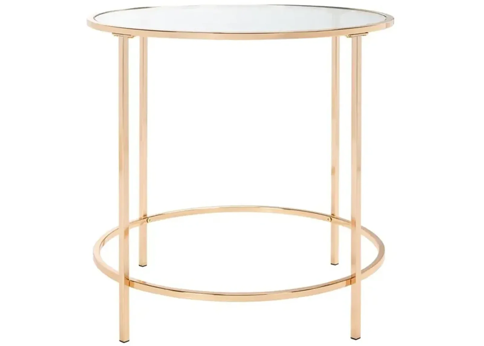 KOLBY ROUND GLASS SIDE TABLE