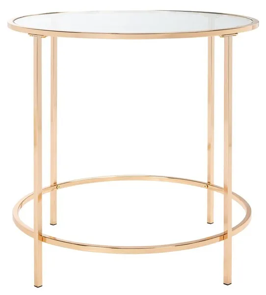 KOLBY ROUND GLASS SIDE TABLE