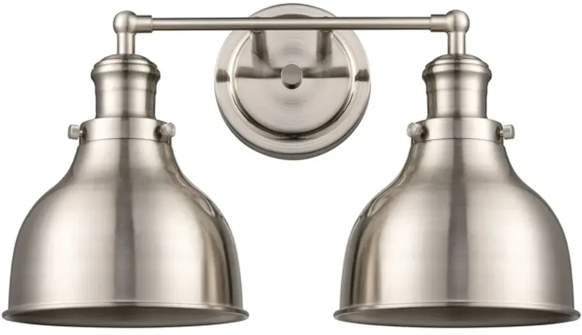 Haralson 17" Wide 2-Light Vanity Light - Satin Nickel