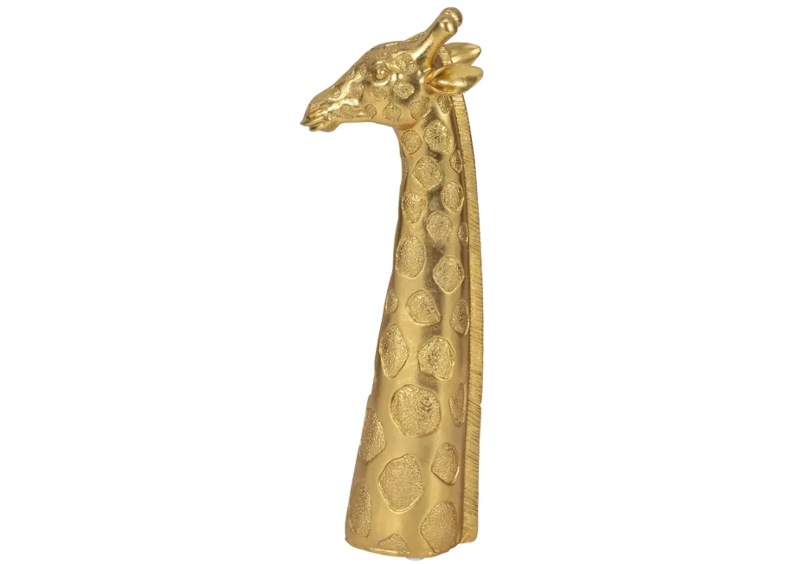 13" Giraffe Head Tabletop Decor, Gold