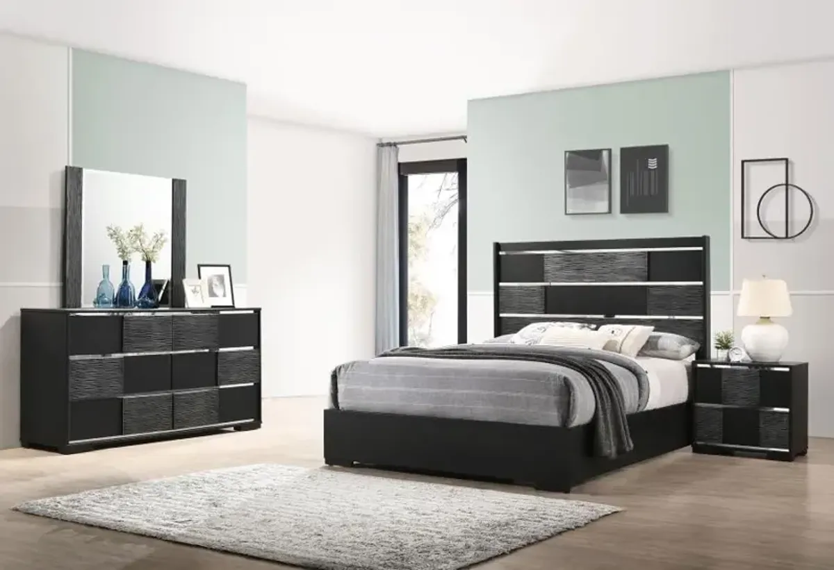 Blacktoft 4-piece Queen Panel Bedroom Set Black