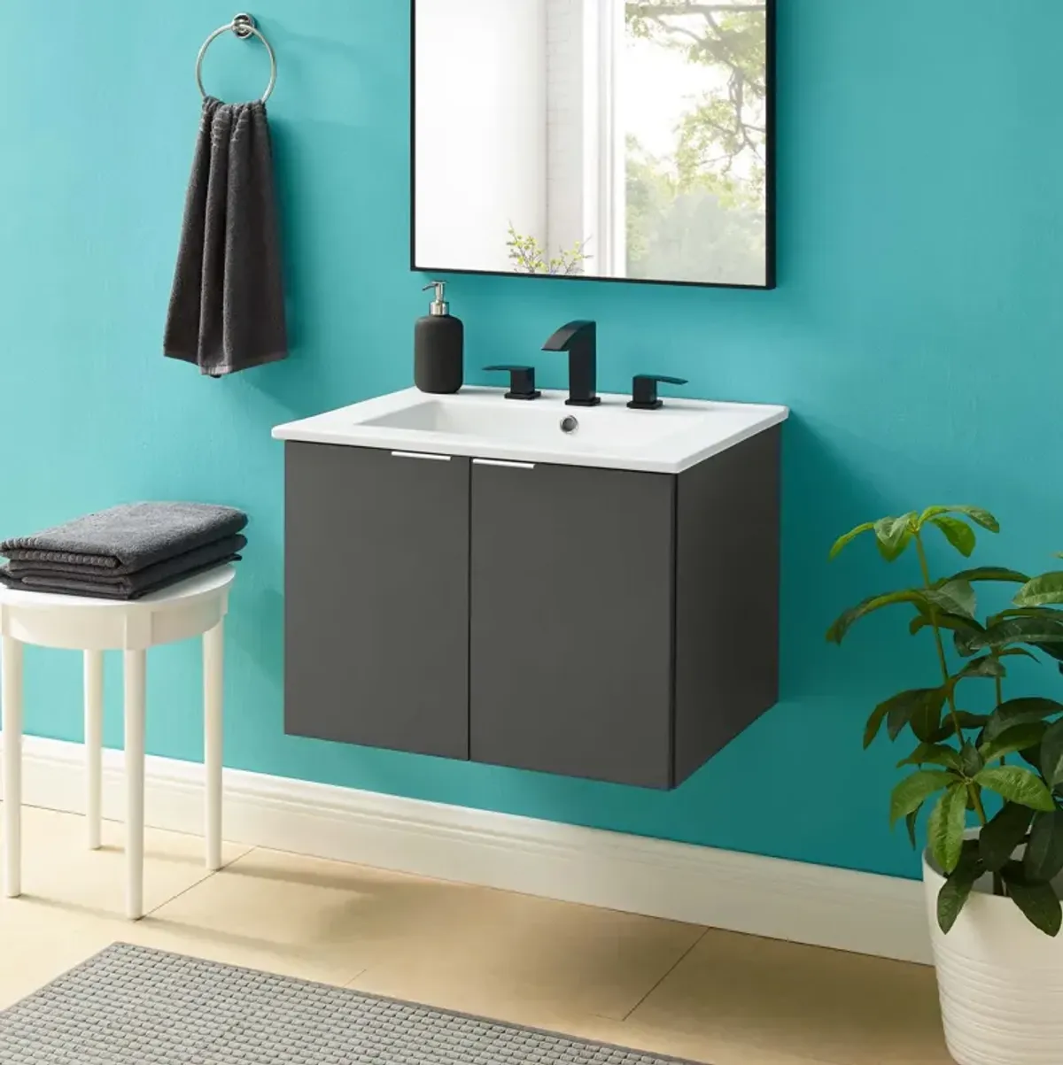 Maybelle 24" Wall-Mount Bathroom Vanity