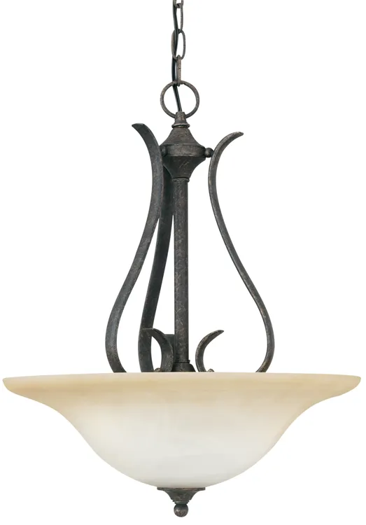 Prestige 18" Wide 3-Light Pendant - Sable Bronze