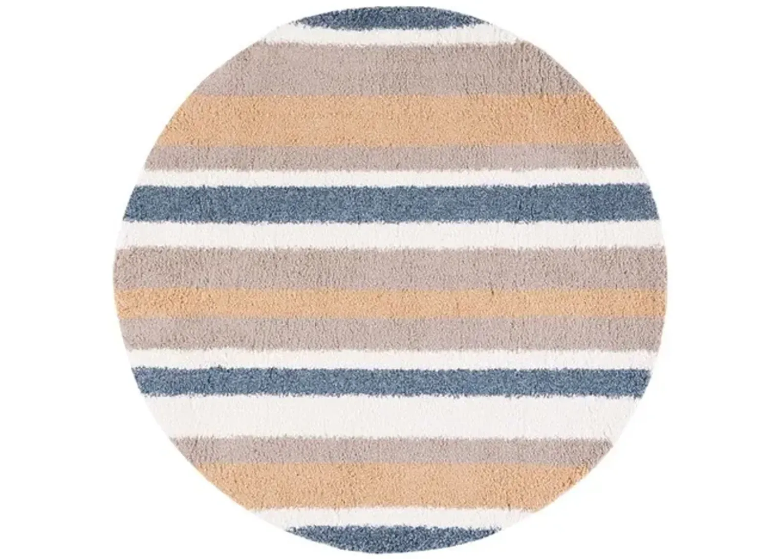 CALICO SHAG 104 Brown  6'-7' X 6'-7' Round Round Rug