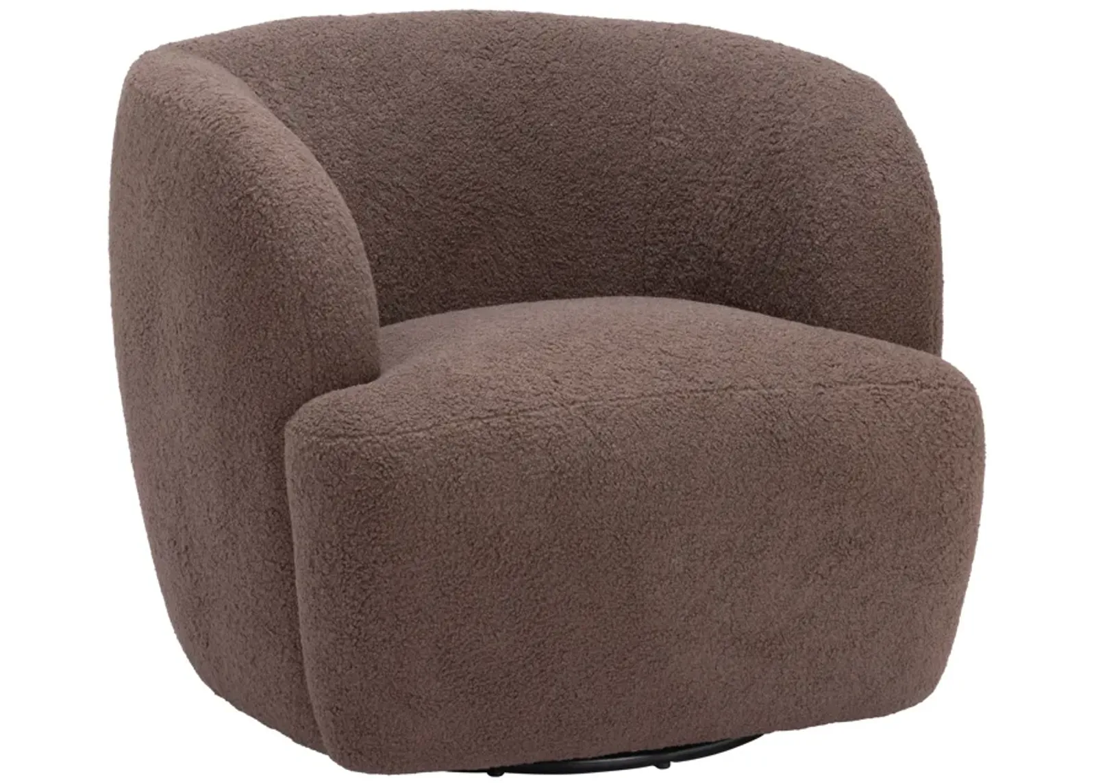 Govan Swivel Chair Brown