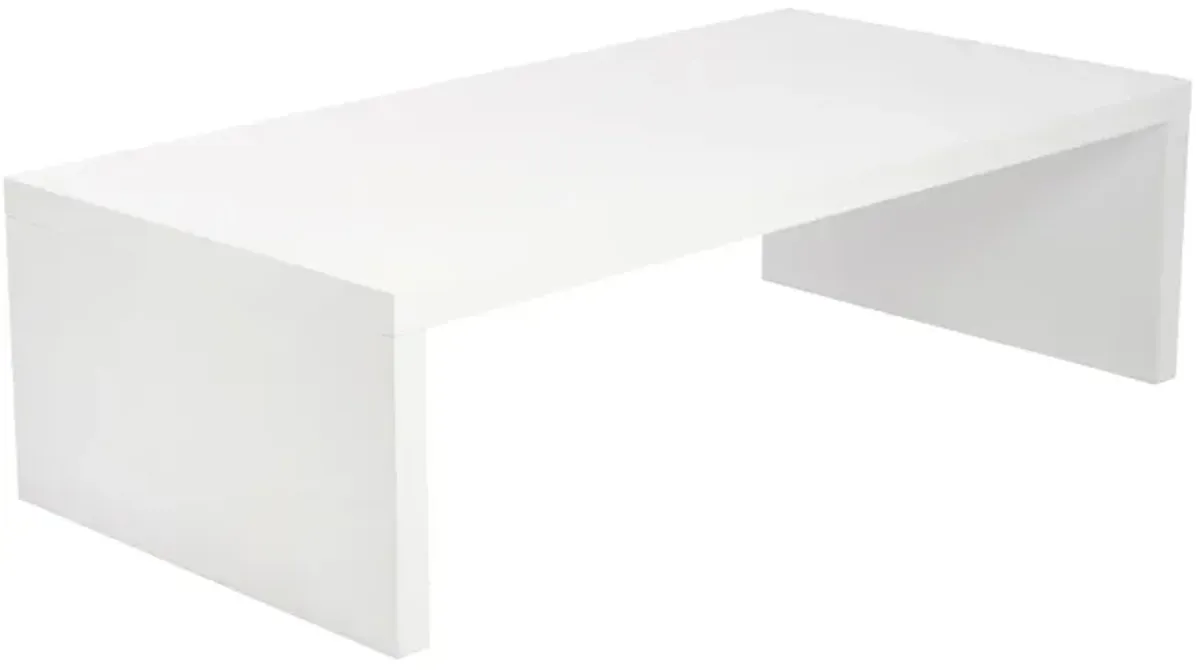 Abby Coffee Table in High Gloss White