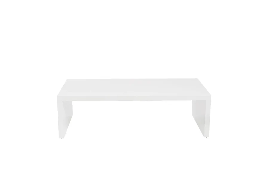 Abby Coffee Table in High Gloss White