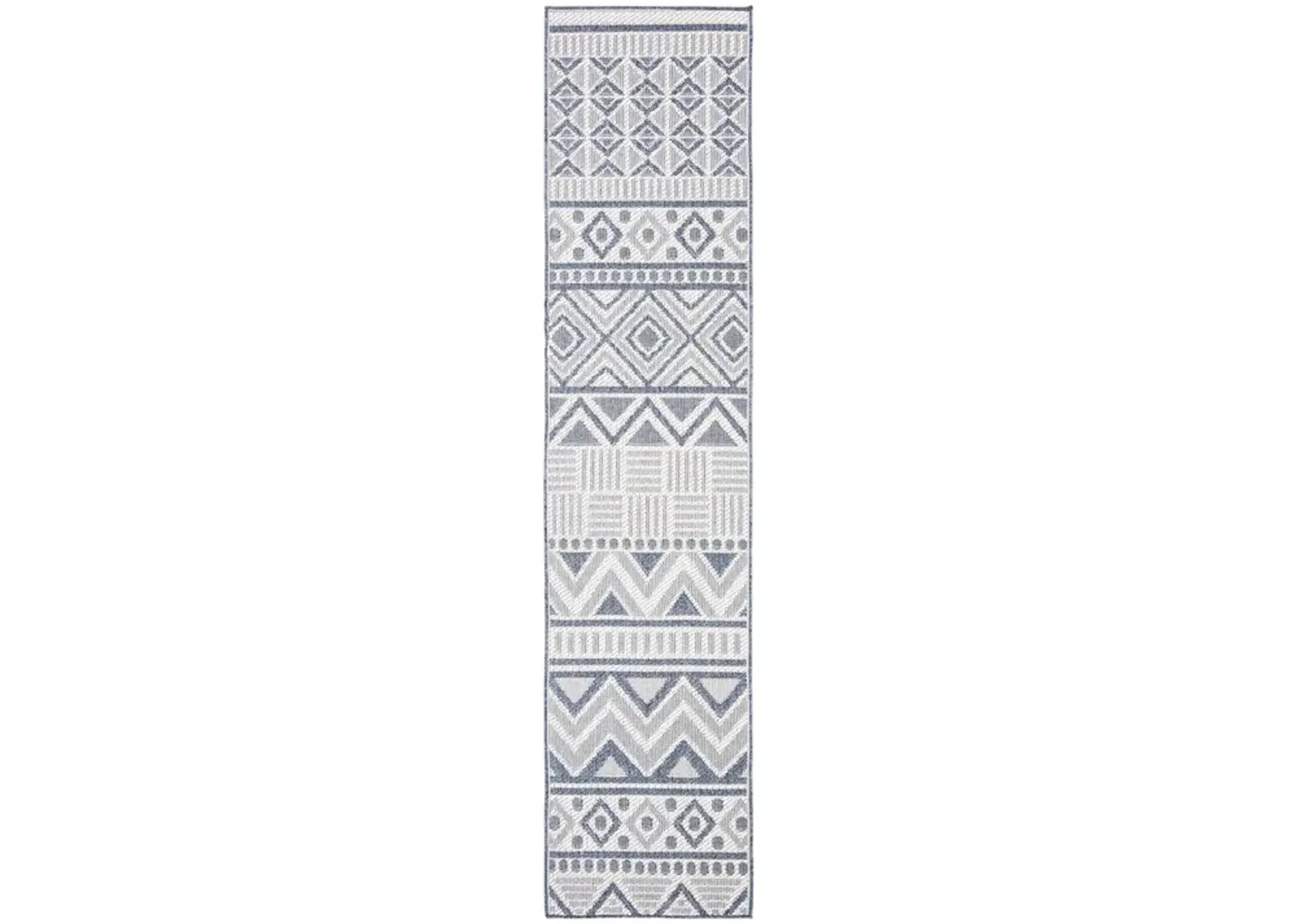 Safavieh BERMUDA 800 Collection BMU818A-28 Cream / Navy 2' X 8'