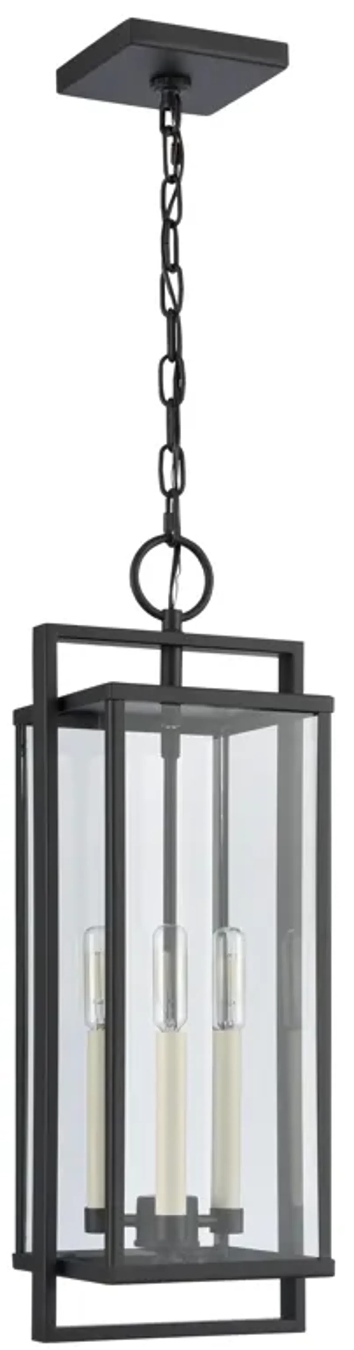 Gladwyn 22.75'' High 3-Light Outdoor Hanging Light - Matte Black