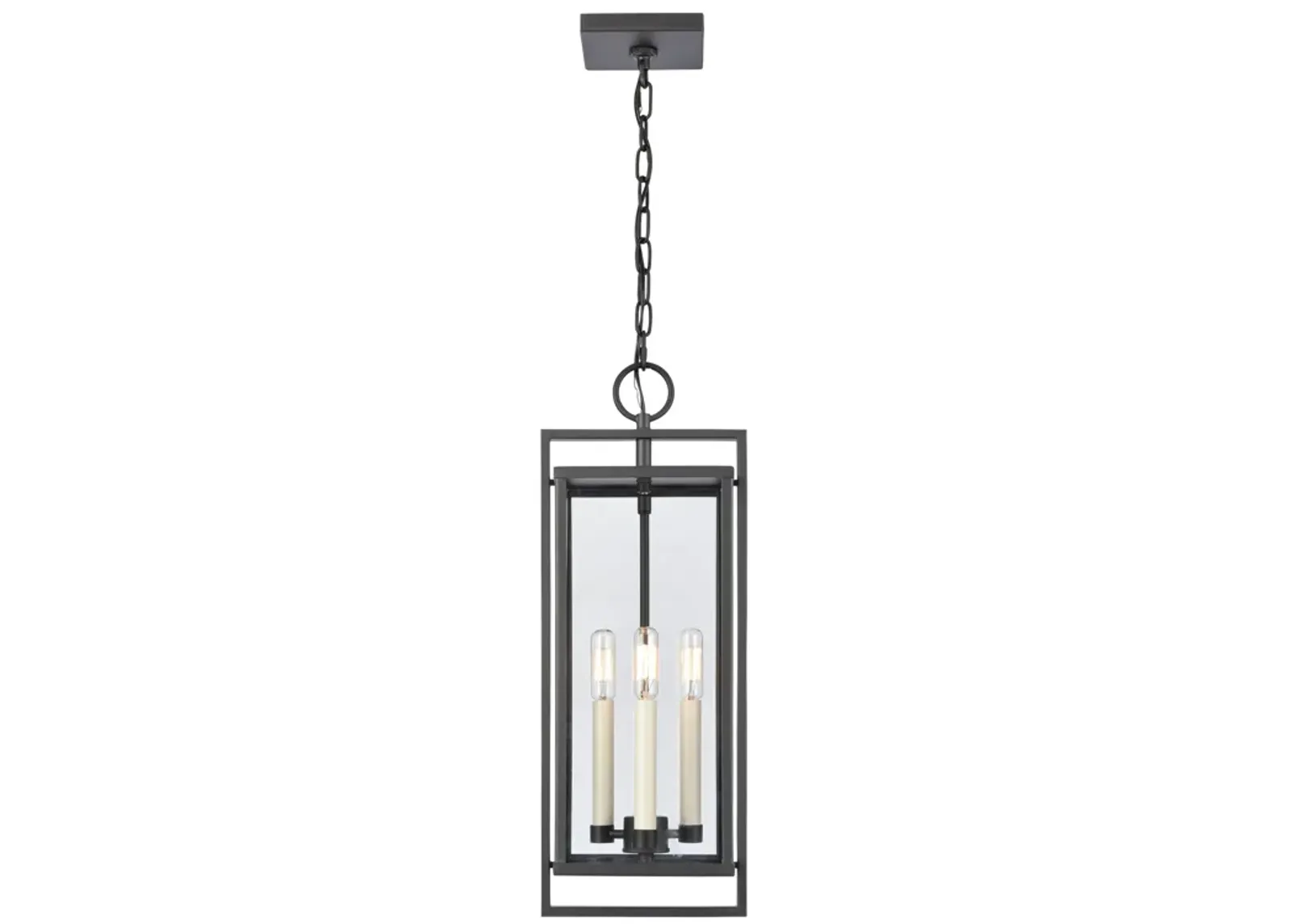 Gladwyn 22.75'' High 3-Light Outdoor Hanging Light - Matte Black