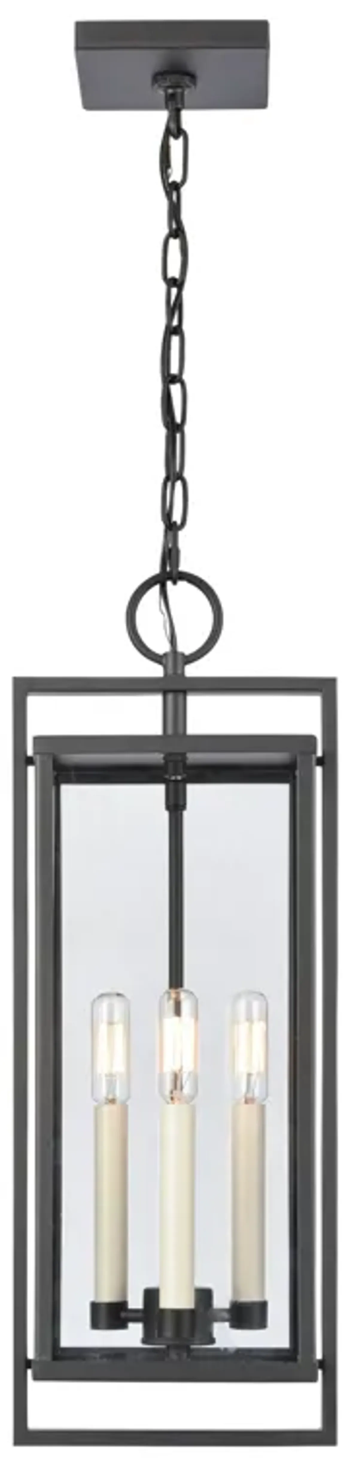 Gladwyn 22.75'' High 3-Light Outdoor Hanging Light - Matte Black