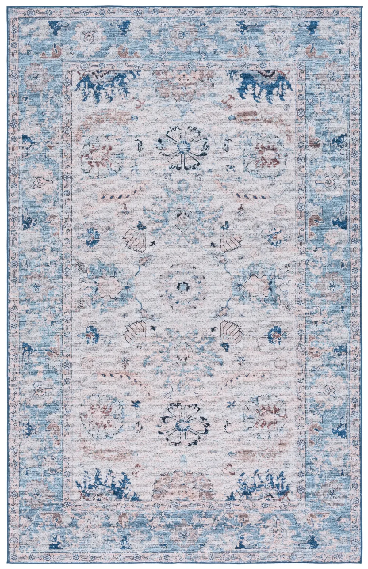 TUCSON 908 BLUE  4' x 6' Small Rectangle Rug