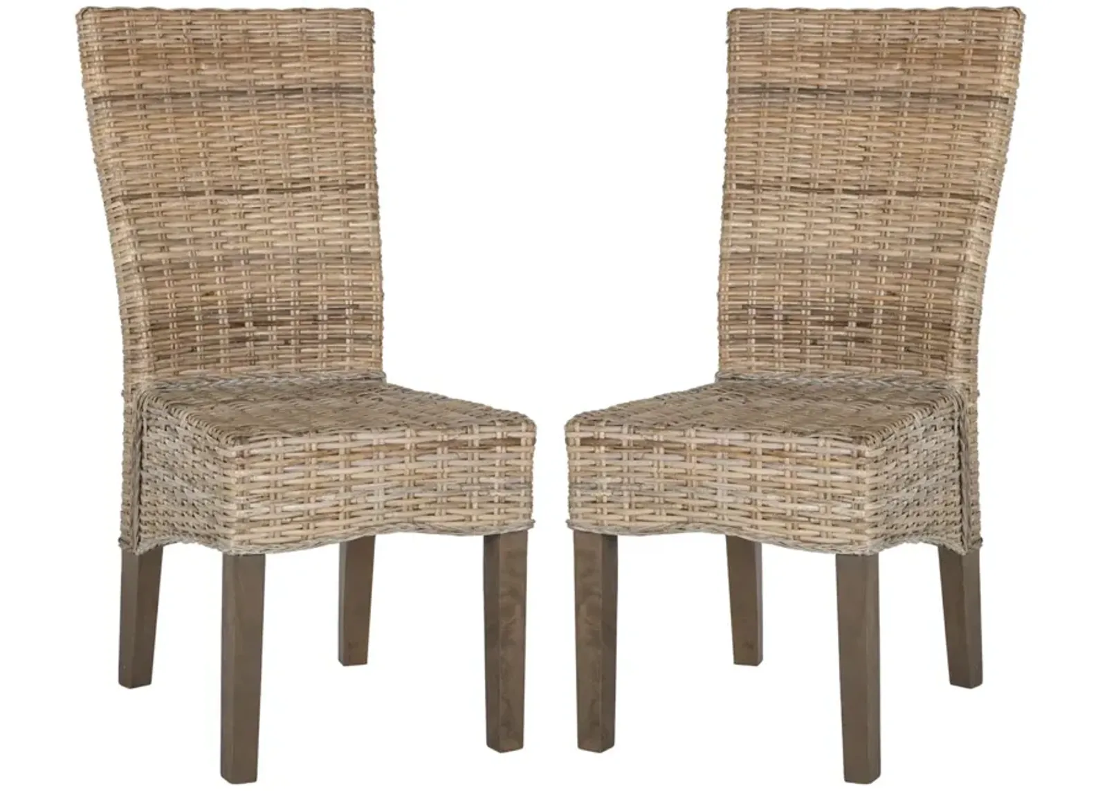 OZIAS 19''H WICKER DINING CHAIR - Set of 2